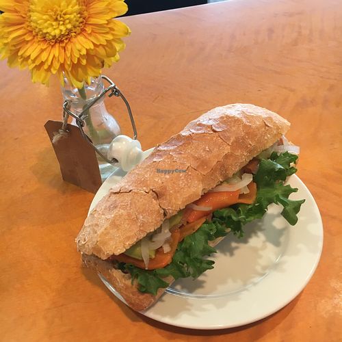 Carrot lox sandwich at Cafe Lasipalatsi in Helsinki