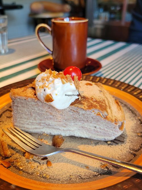 Mille crepe at Bananeira in Yokohama