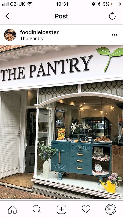 outside at The Pantry in Leicester