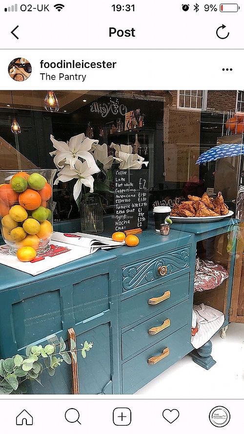 display at The Pantry in Leicester