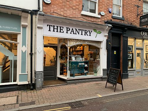 Shopfront at The Pantry in Leicester