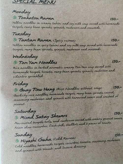 New to the menu April 2023. Daily specials. at Everflow in Koh Chang