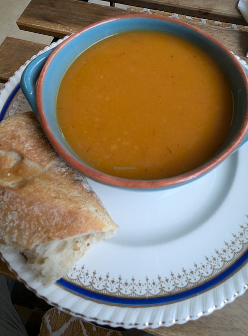 Soup-of-the-day at Karmic Cakery in Berwick-upon-tweed