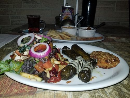 Vegan plate at El Turco in Tijuana