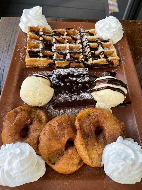 Vegan dessert platter!! at Zeil Kitchen in Frankfurt