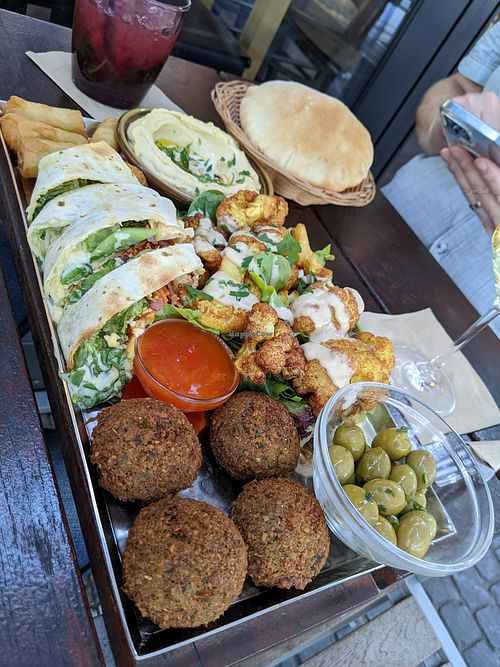 Plate of starters at Zeil Kitchen in Frankfurt