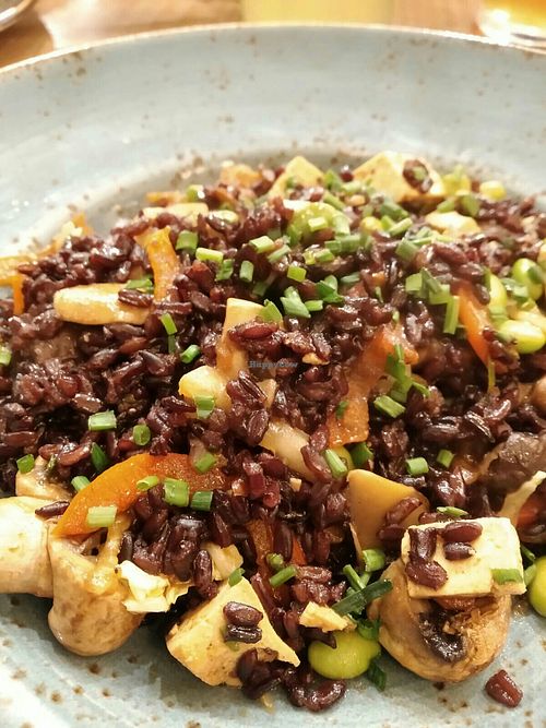 Arroz negro con tofu y edamame at GreenVita - Glories in Barcelona