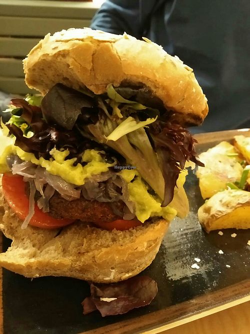 Veggie burguer at GreenVita - Glories in Barcelona
