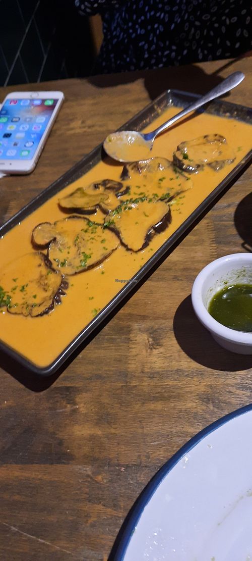 Grilled Egg planting pananc curry at Little Turtle in Enmore