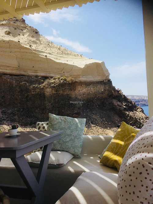 Our crocodile rock at Katharos Lounge in Santorini