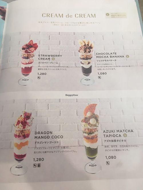 Menu 2 at Wired Bonbon in Tokyo