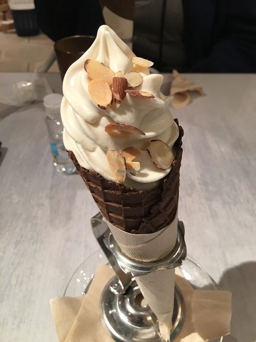 Vegan soft serve at Wired Bonbon in Tokyo