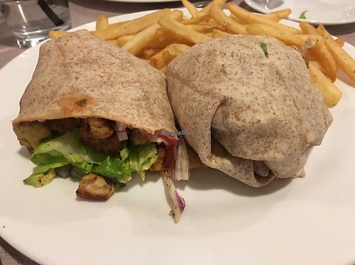 chipotle tofu wrap at Shoreline Diner and Vegetarian Enclave in Guilford