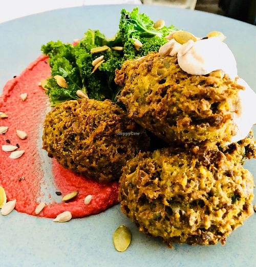 Pea fritters at Wildernis in Palm Beach
