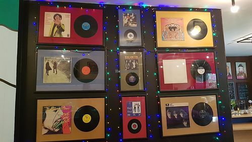 Records at Luna's Kitchen in Beirut