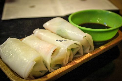 mini spring rolls at Luna's Kitchen in Beirut
