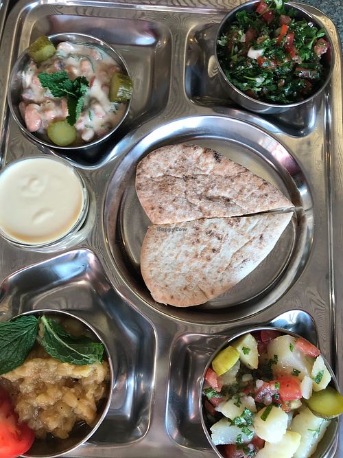 Mezze platter at Arabian Bites in Coventry