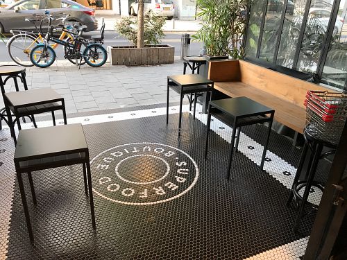 Outside  at Superfood Boutique in Tel Aviv