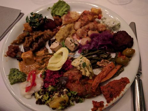 Sample buffet plate at HILTL - Sihlstrasse in Zurich