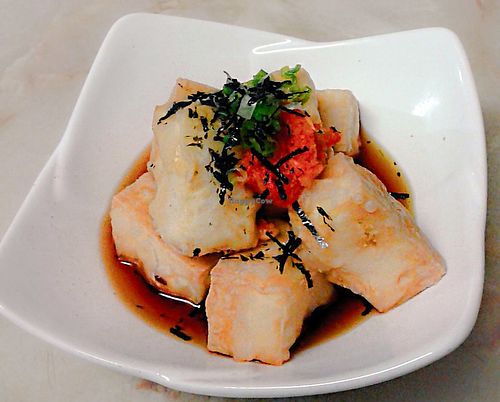 Agedashi Tofu at Osaka Japanese Restaurant in Sundre
