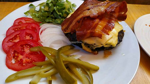 Wow, that facon! at Vegan Xpress in Mitzpe Ramon