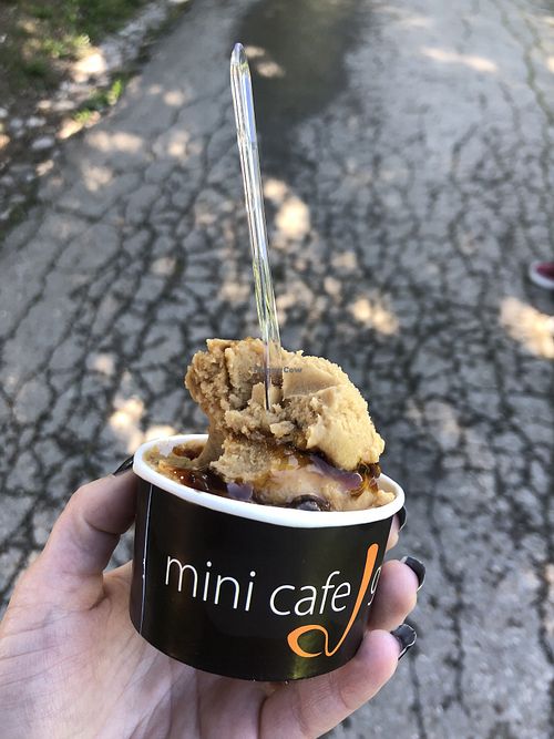 Caramel flavor at Mini Cafe Golf in Ljubljana
