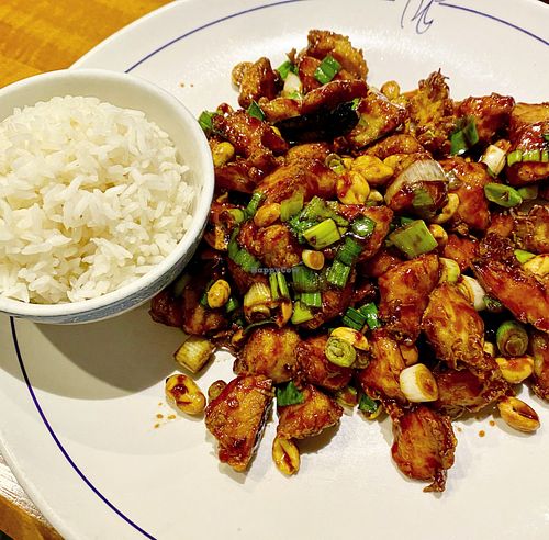 Kung Pao chicken vegan  at Asean Bistro in Columbia