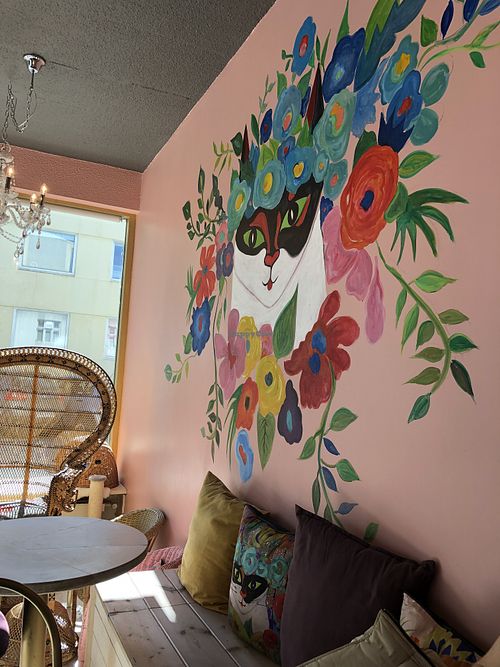 Interior at Kattakaffihusid in Reykjavik