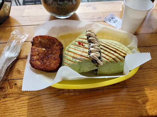 El Chingon w/ hashbrowns at Deli St in Charlotte