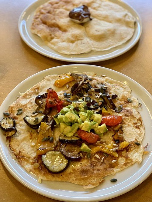 Vegan pancakes 🥞  at Ginger & Ale in Amsterdam