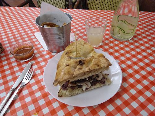 Burger at Vegan Italy in Tallinn