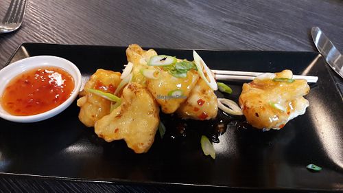 Sticky cauliflower wings with chilli sauce at Artisan Ribble Valley in Whalley