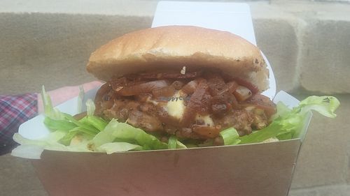 Fakey bacon cheezburger at Vegano - Food Truck in Newcastle Upon Tyne