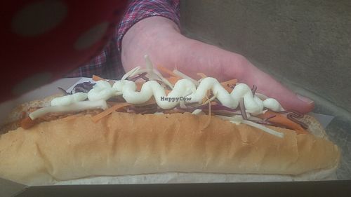 Chilli dog at Vegano - Food Truck in Newcastle Upon Tyne