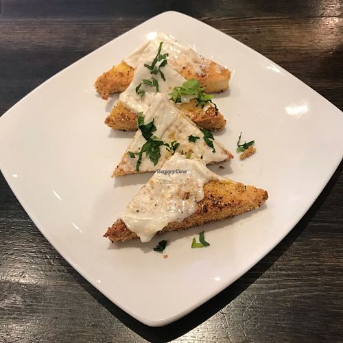 Wasabi-crusted tofu at Blossom Restaurant on Columbus in New York City