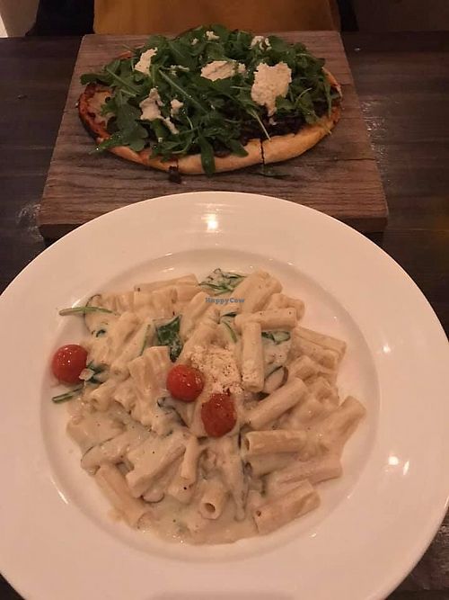 Pasta and pizza  at Blossom Restaurant on Columbus in New York City