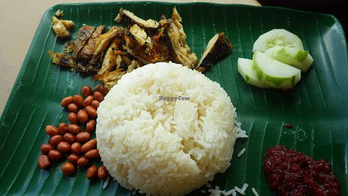 Nasi lemak at Southern Palace in East Singapore
