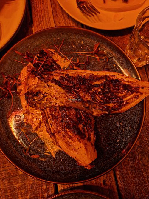 Charred cabbage at Love Shack in East London