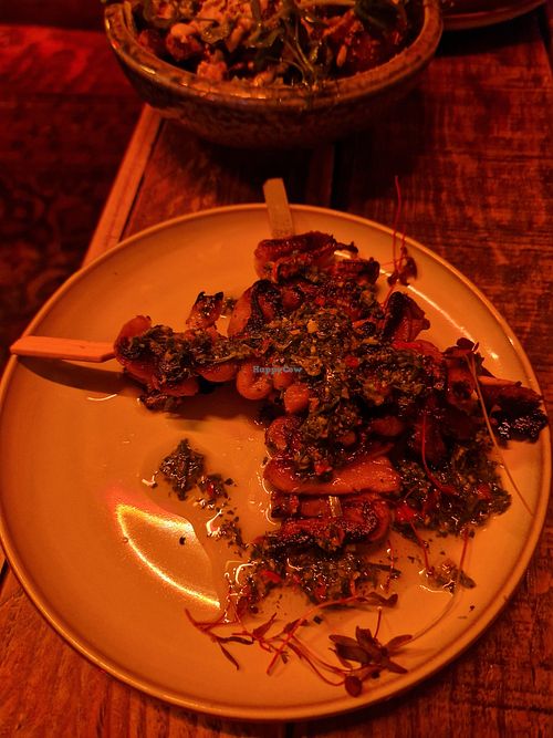 Chimichurri oyster mushrooms at Love Shack in East London
