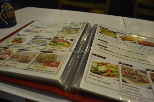 vegan/vegetarian menu at Nova Kitchen - MBK in Bangkok