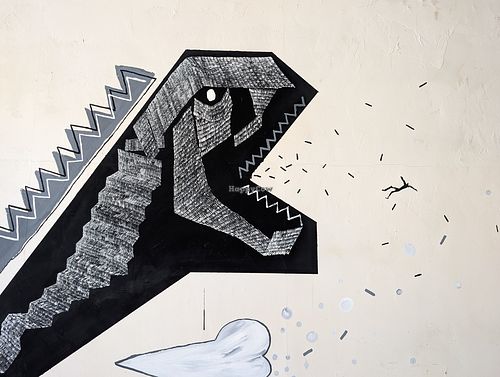 Wall Art at Green's Baby in Matsue