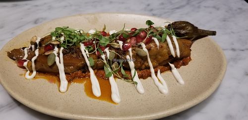 Roasted Japanese Eggplant at Rosalinda in Toronto