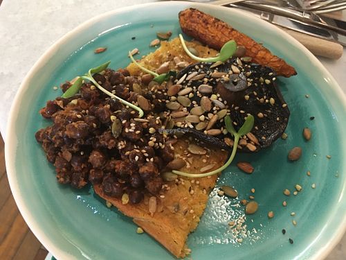 mixed plate at Leafwild Cafe in West London