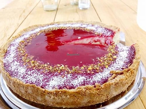 Rasberry and rose water cake at Delikaktus in Loerrach