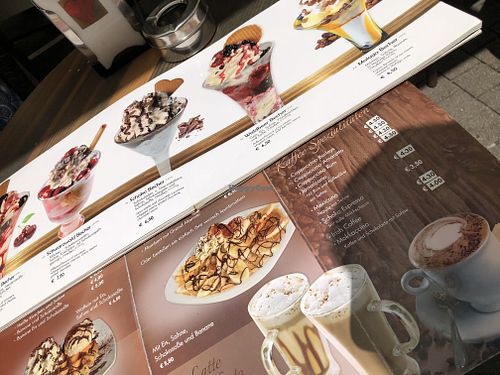 menu at Eiscafe Puro in Heidelberg