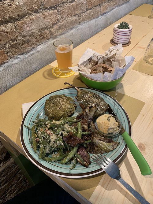 Some of the dishes of the day at Vegan e Veg in Messina