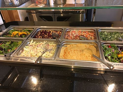 Another view of the lunch buffet at More Life Cafe in Jersey City