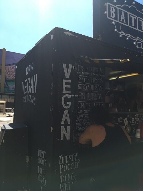 menu at Battered - Food Truck in London