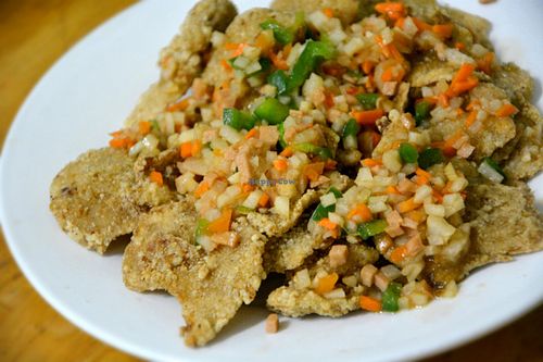 Abalone mushroom with minced veggies at Kong Tiak in Quezon City