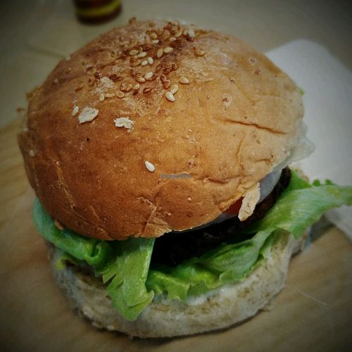 burger at The Good Clean Cart in Quezon City